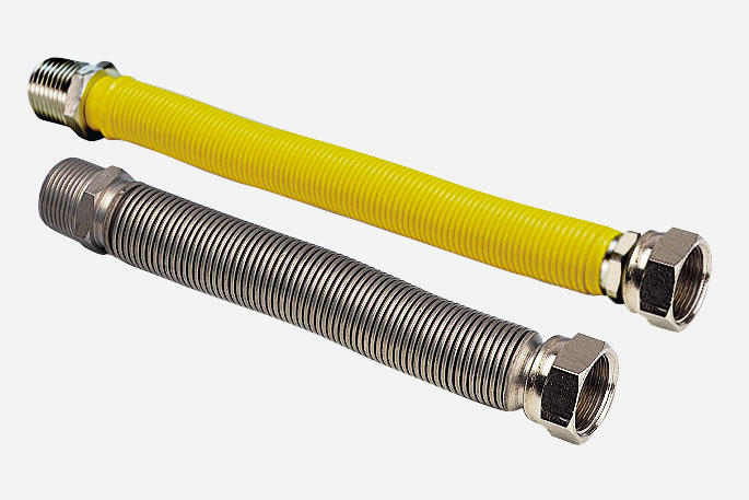 Flexible hoses for water and gas