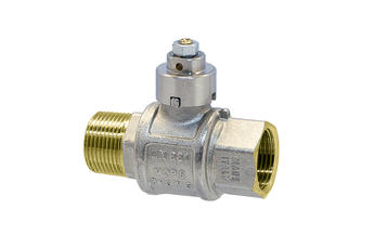 119 - Full flow ball valve m.f. sealable cap