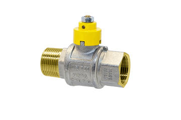 3319 - Full flow GAS ball valve m.f. sealable cap