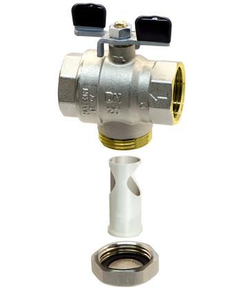 141 - SUPERFILTER Ball valve f.f. with built-in filter