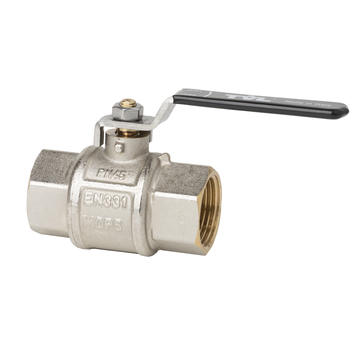 201ACNI - Full flow ball valve f.f. medium type, INOX AISI304 black lever and nut