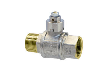 119 - Full flow ball valve m.f. sealable cap